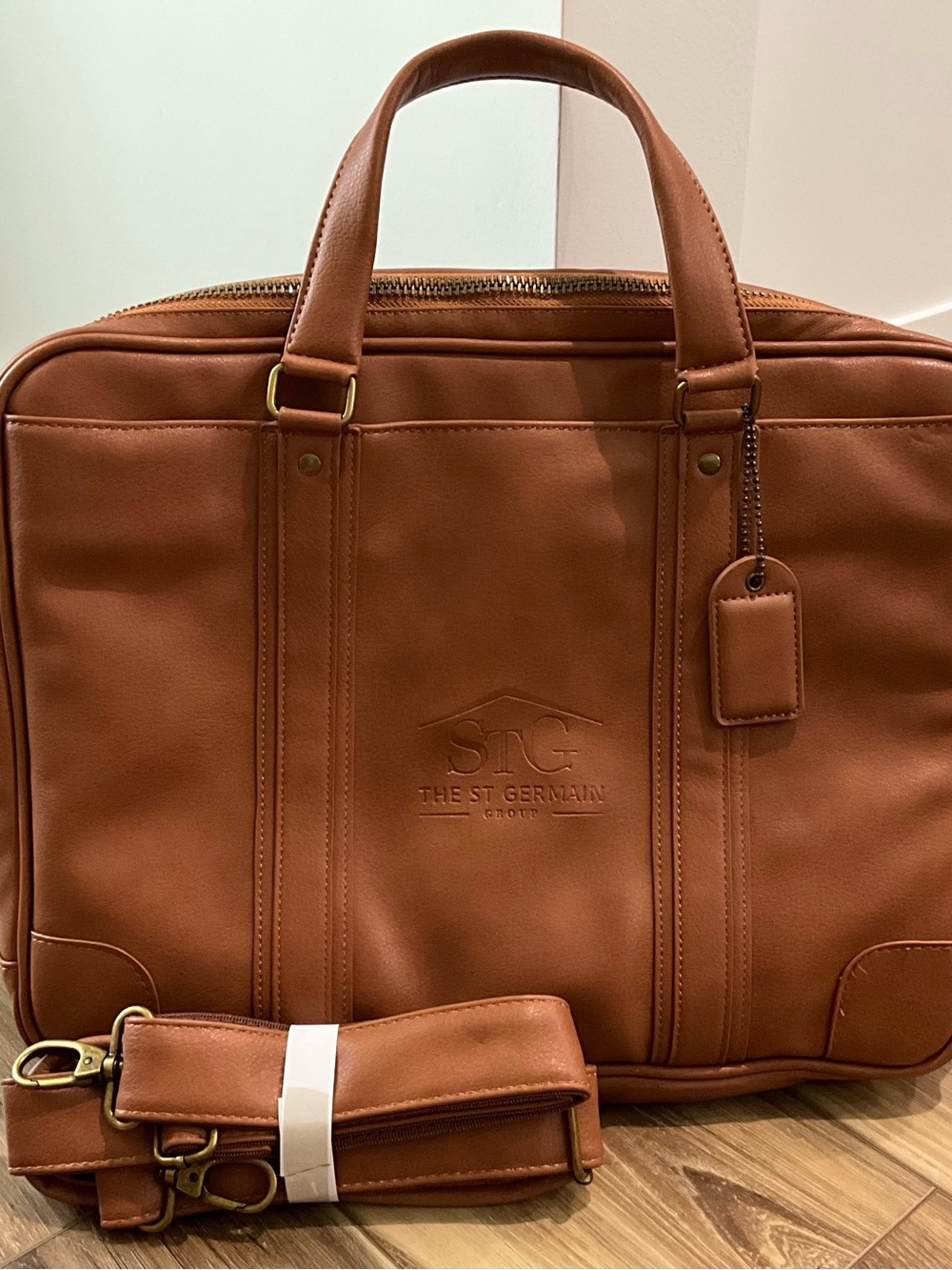 Kapston Natisino Briefcase with The ST German Group Embedded NEW w/o Tags!